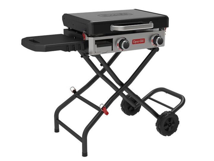 Dyna-Glo 25000 Btu 345 Square-Inch Propane Gas-Powered 2-Burner Folding Griddle, large image number 1