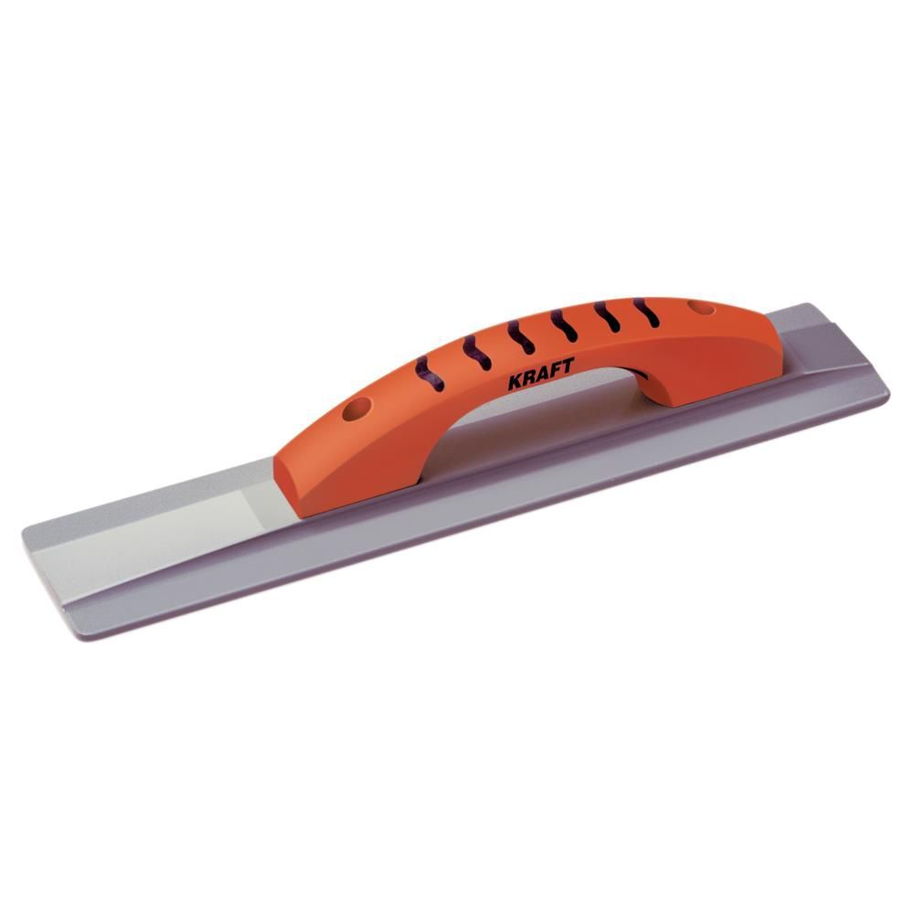 Kraft Tool Co 14 In. x 3-1/4 In. Square End Magnesium Hand Float with ProForm Handle, large image number 1