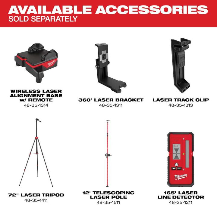 Milwaukee M12 Green Cross Line & 4 Points Laser Kit, large image number 11