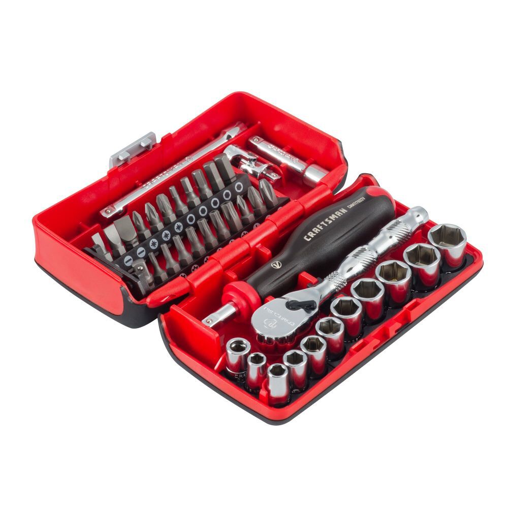 CRAFTSMAN V-Series 1/4 Inch Drive Metric 6-Point Tool Set, 38 Pieces, large image number 9