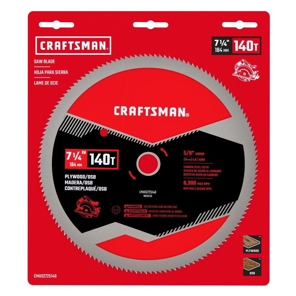 CRAFTSMAN 7-1/4 Inch Plywood Saw Blade 140-Tooth, large image number 4