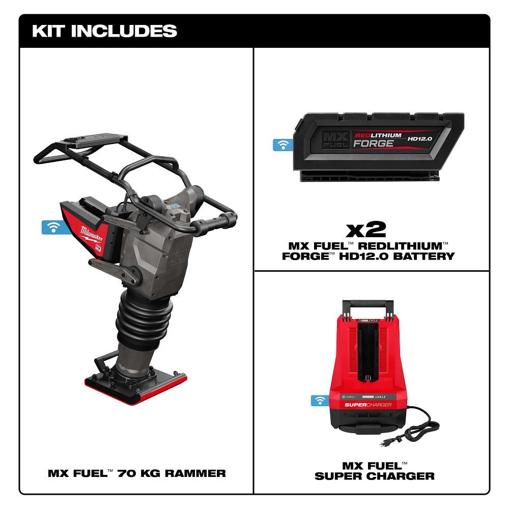 Milwaukee MX FUEL 70 kg Rammer Kit, large image number 12