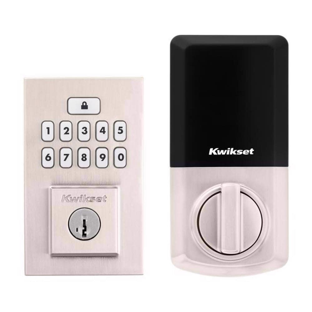 Kwikset 260 SmartCode Electronic Touch Pad Deadbolt Satin Nickel, large image number 1