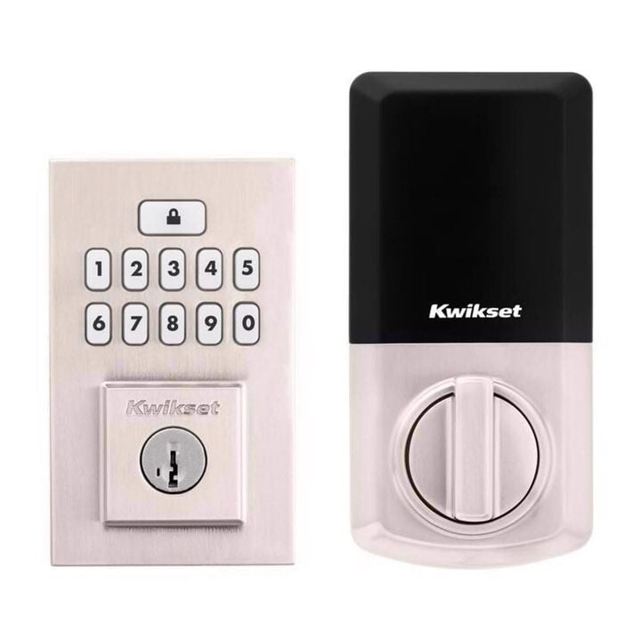 Kwikset 260 SmartCode Electronic Touch Pad Deadbolt Satin Nickel