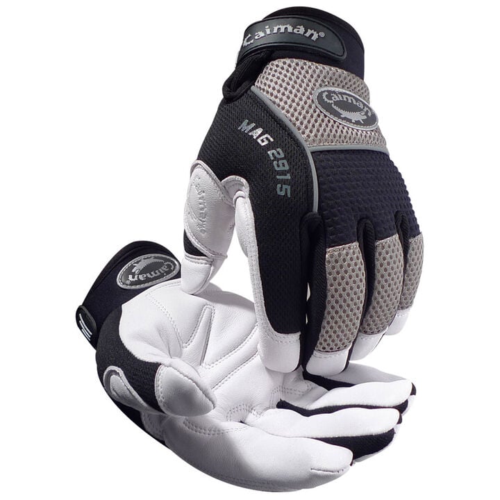 Protective Industrial Products Caiman MAG Gray and White Leather Cold Gloves Medium
