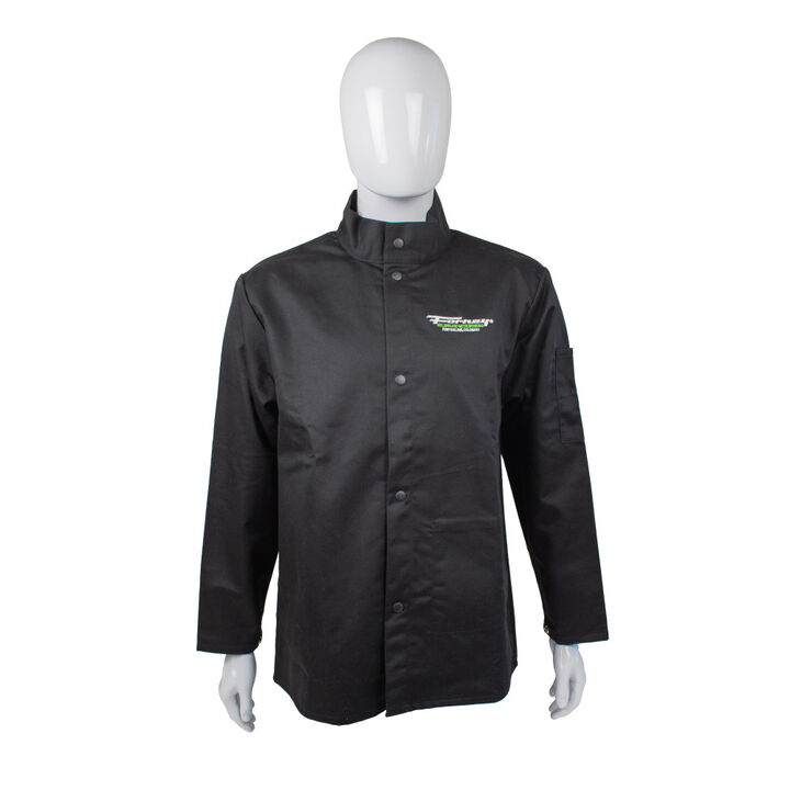 Forney Industries Flame Retardant Light-Duty Welding Jacket, Black, 3X, large image number 4