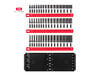 Tekton 1/4 Inch Shallow, Semi-Deep, Deep 6 Point Impact Sockets, Rails, 48 Pieces, small image number 2