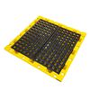 Justrite Plastic 4 Drum Nestable Pallet, Yellow, small image number 1