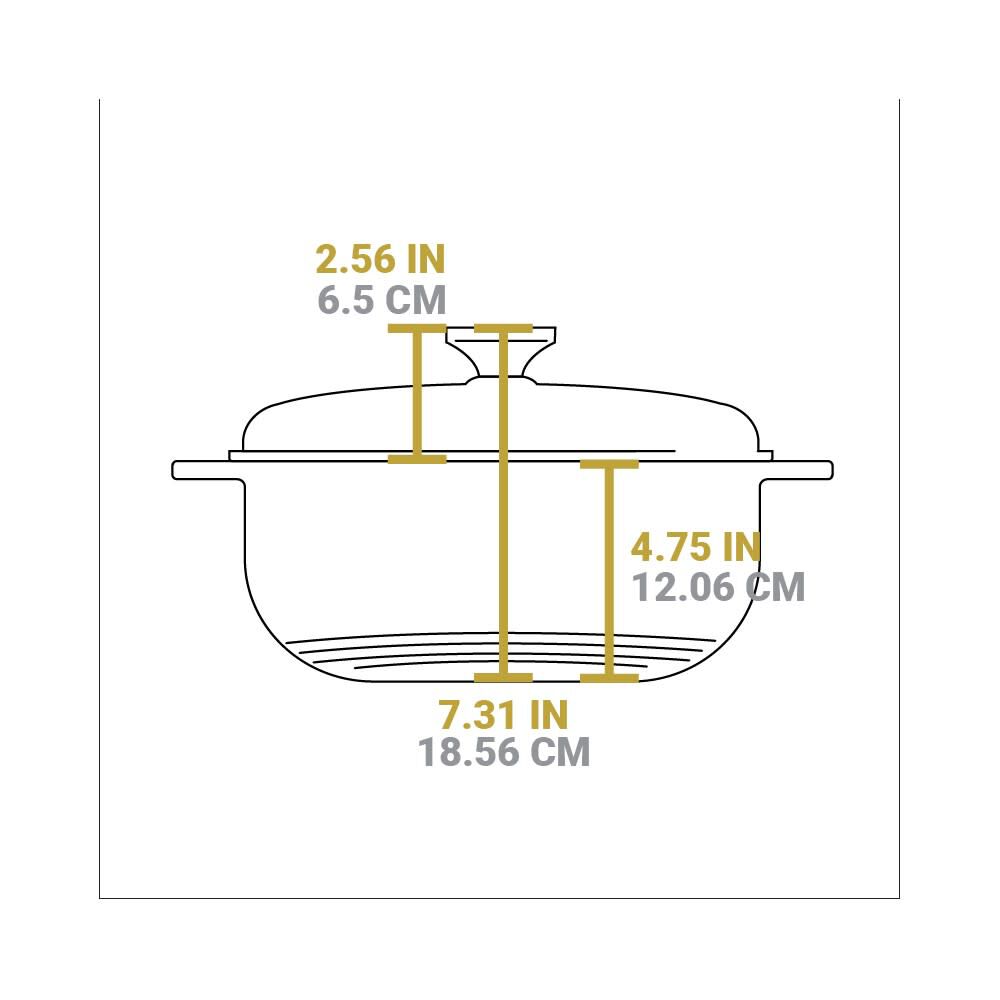 Lodge Cast Iron 6 Qt 10.5 Inch Red Essential Enamel Cast Iron Dutch Oven, large image number 4