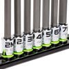 GripEdge Tools RPT 1/4 Inch Drive Long Hex Driver Set Metric 7 Pieces, small image number 4