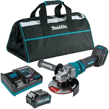 Makita 40V max XGT Cordless 4-1/2 in / 6 in Paddle Switch Angle Grinder 4Ah Kit