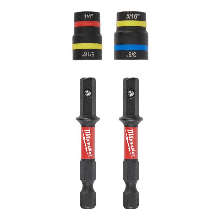 Milwaukee SHOCKWAVE Impact Duty QUIK-CLEAR 2-in-1 Magnetic Nut Driver Set 2 Piece