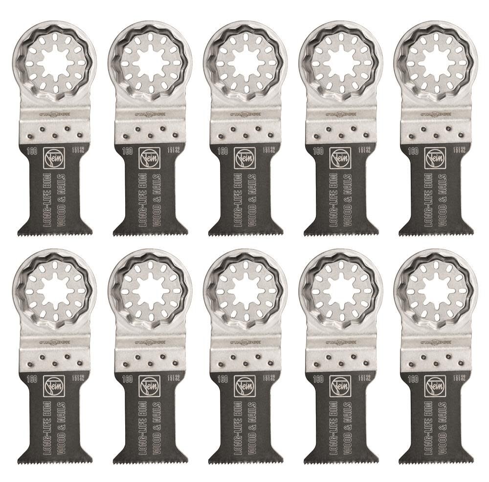 Fein StarLock E-Cut 160 Long-Life Saw Blade with Bi Metal Teeth Set for All Woods Drywall and Plastic Materials, large image number 1