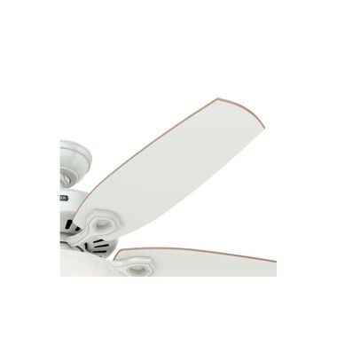 Hunter Fan Builder Deluxe Ceiling Fan 52in White White/Beech, large image number 9