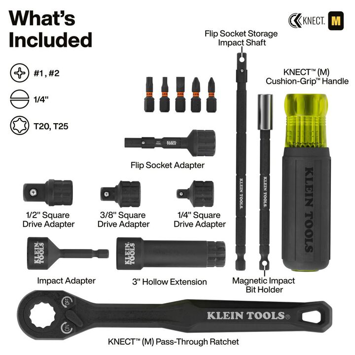Klein Tools KNECT Impact Socket Set, 39 Pc, large image number 2