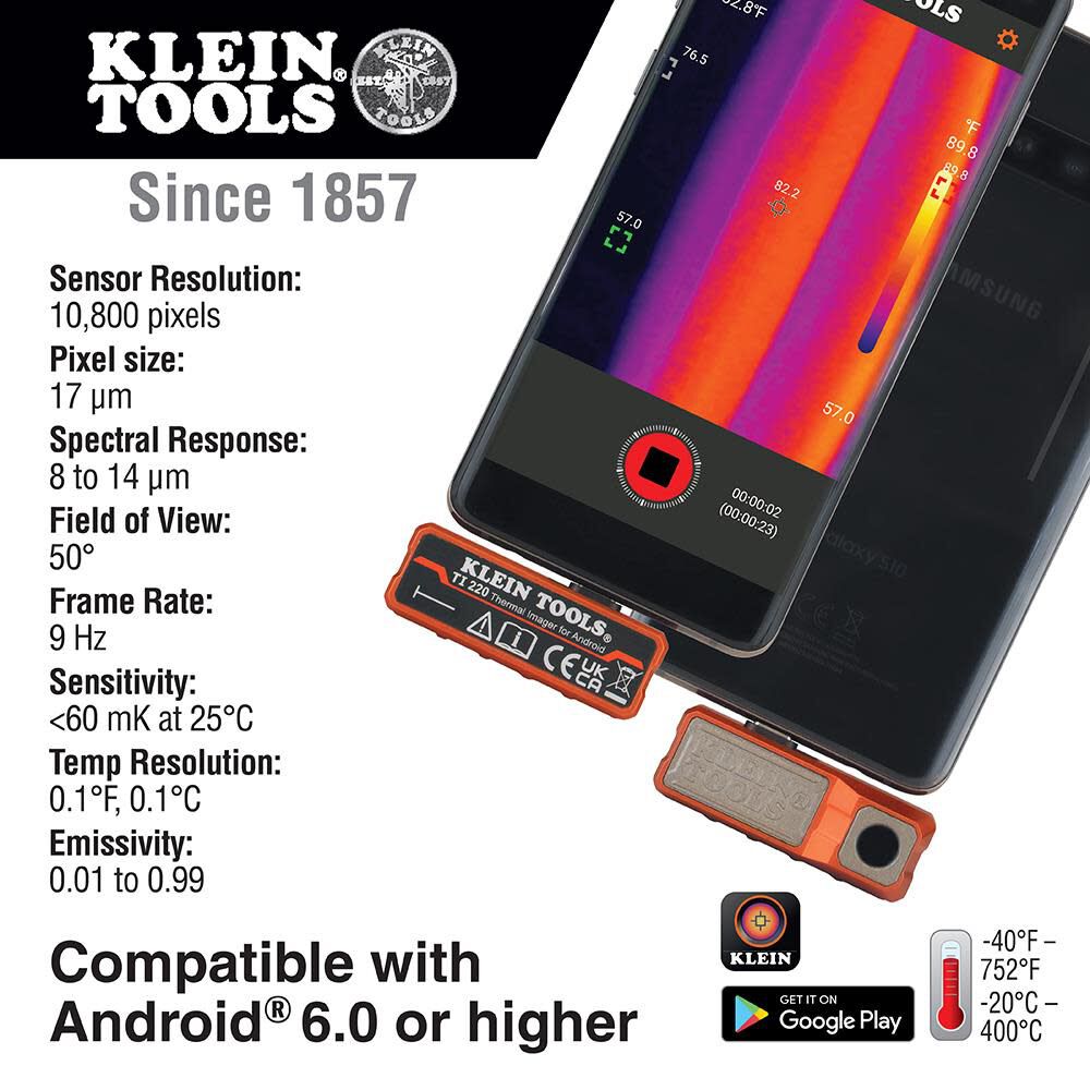 Klein Tools Thermal Imager For Android Devices Ti220 Simolary simolary.com 6