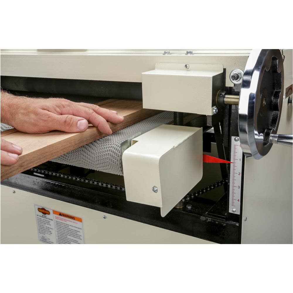 Shop Fox 26in Drum Sander 220V 5HP 1 Phase, large image number 8