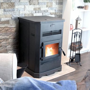 Cleveland Iron Works No.205 Large EPA Approved High-Efficiency Pellet Stove  with Smart Home Technology Heats 2500 Sq Ft Area F500205 from Cleveland  Iron Works - Acme Tools