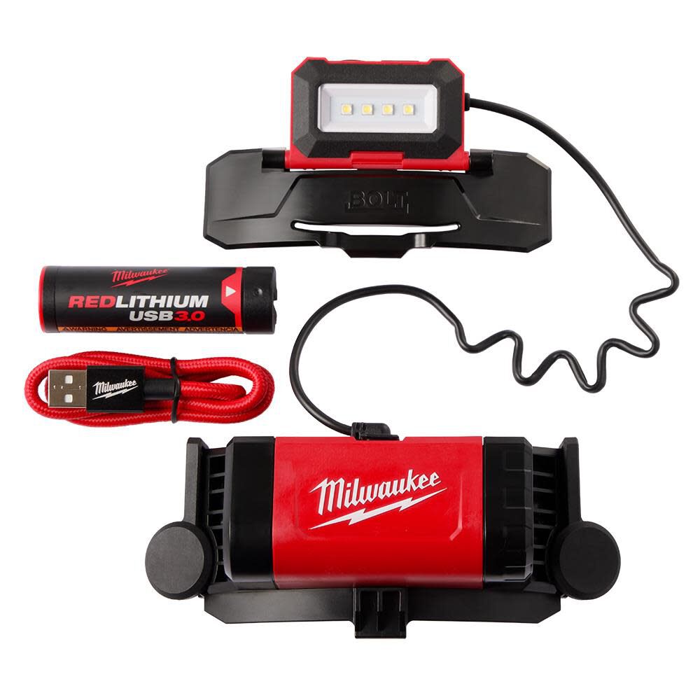 Milwaukee BOLT REDLITHIUM USB Headlamp 2118-21 - Acme Tools