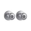 Kwikset Tylo Door Knob Satin Chrome Projectpk Two Keyed Entry, small image number 1