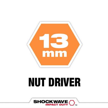 Milwaukee SHOCKWAVE 2-9/16 in. Magnetic Nut Driver 13 mm, large image number 1