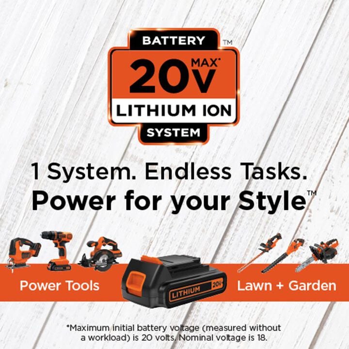 Black and Decker 20V MAX Lithium Drill/Driver Kit, large image number 3