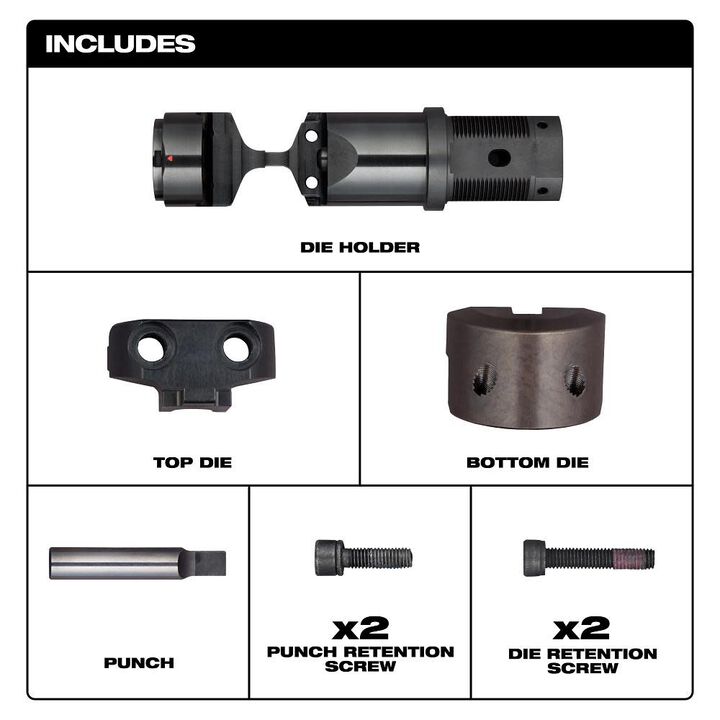 Milwaukee M18 FUEL 10 Gauge Die Holder Set, large image number 1