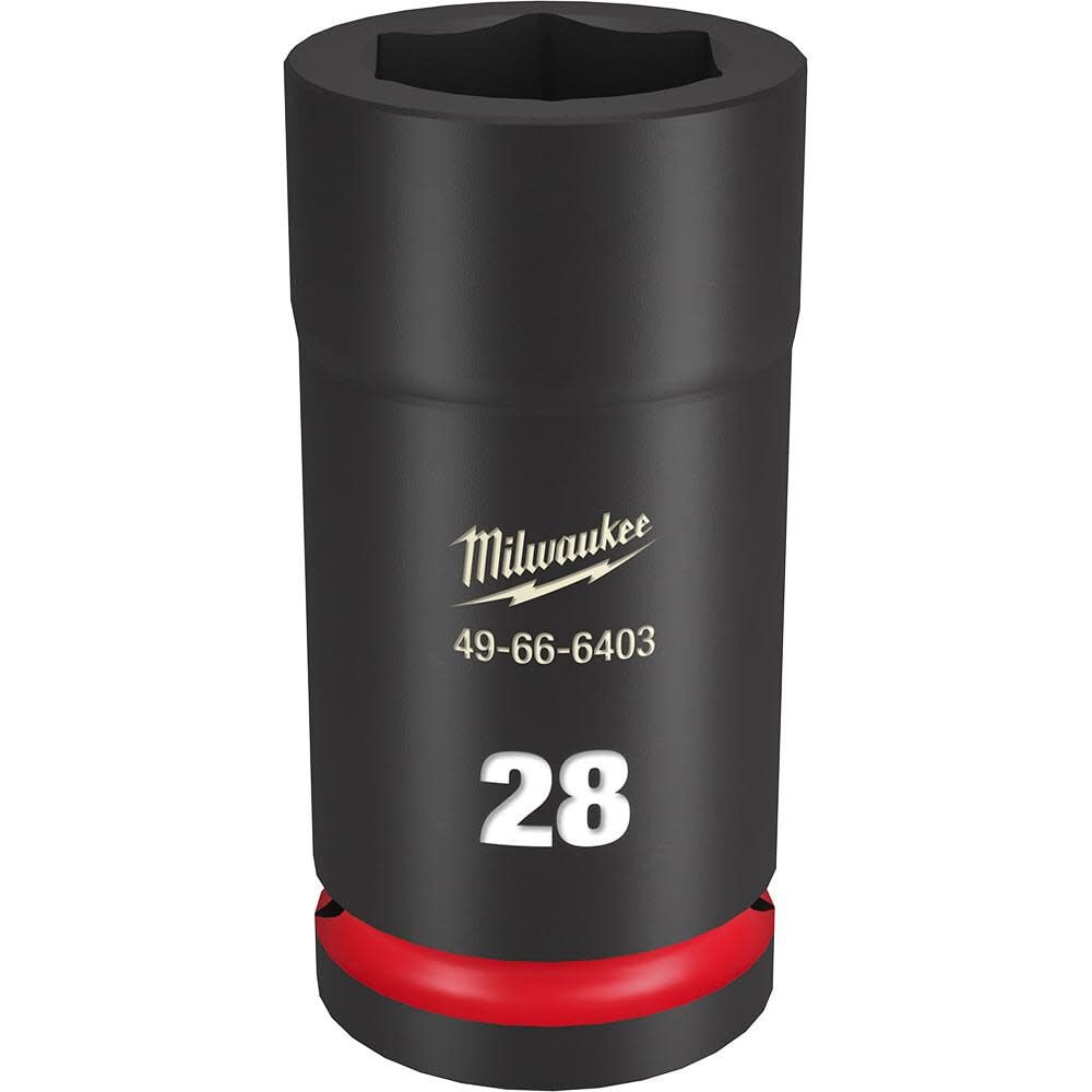 Milwaukee SHOCKWAVE Impact Duty Socket 3/4in Drive 28MM Deep 6 Point, large image number 1