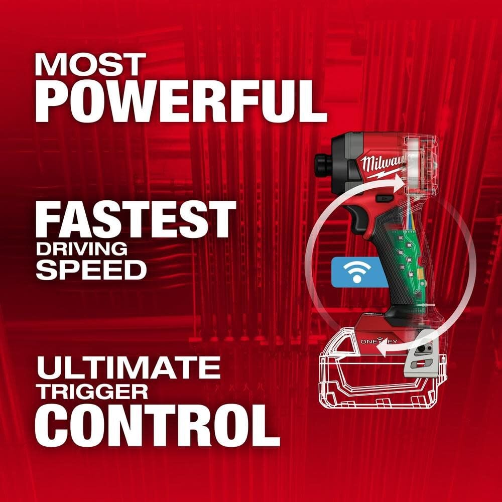 Milwaukee M18 Fuel 1 4inch Hex Impact Driver With One Key Bare Tool 2957 20 - Image 2