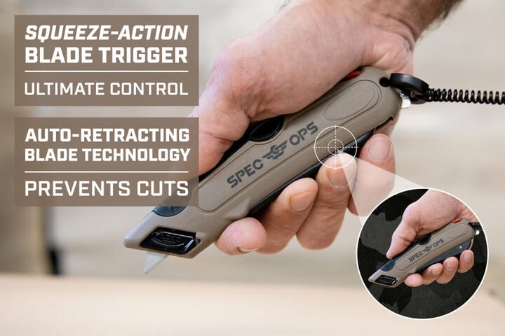 Spec Ops Self-Retracting Safety Knife with Holster, large image number 7