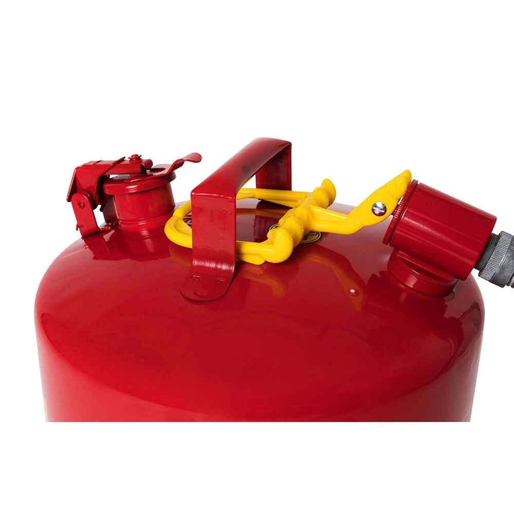 Eagle Manufacturing 5 Gallon Red Galvanized Steel Type II Safety Can with Metal Hose, large image number 4