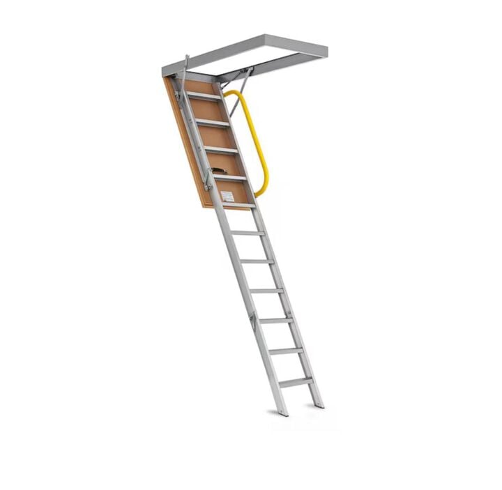 Little Giant Safety 25 Inch x 4-1/2 Ft Type IAA Aluminum Attic Ladder with Insulation, large image number 1