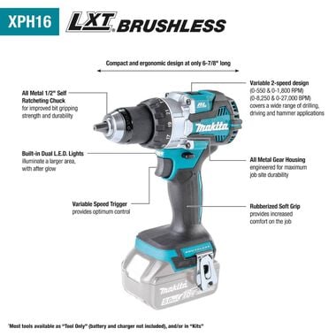 LXT Brushless 2pc Combo Kit with Two 5.0Ah Batteries XT296ST from - Acme Tools