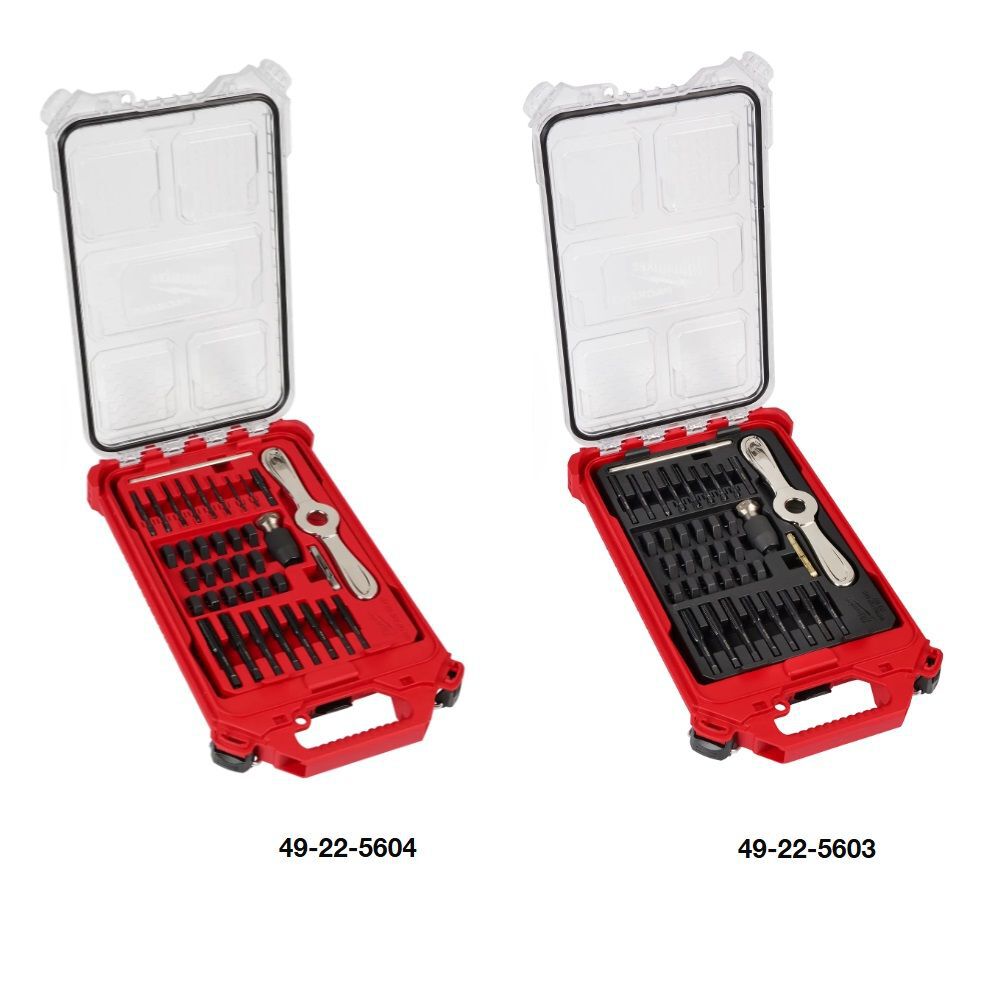 Milwaukee 38-Piece SAE and Metric Tap and Die Packout Sets with 2-in-1 Handle Bundle, large image number 2
