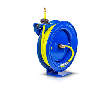 Coxreels EZ P Series 1/2in x 50' Spring Driven Hose Reel High Visibility
