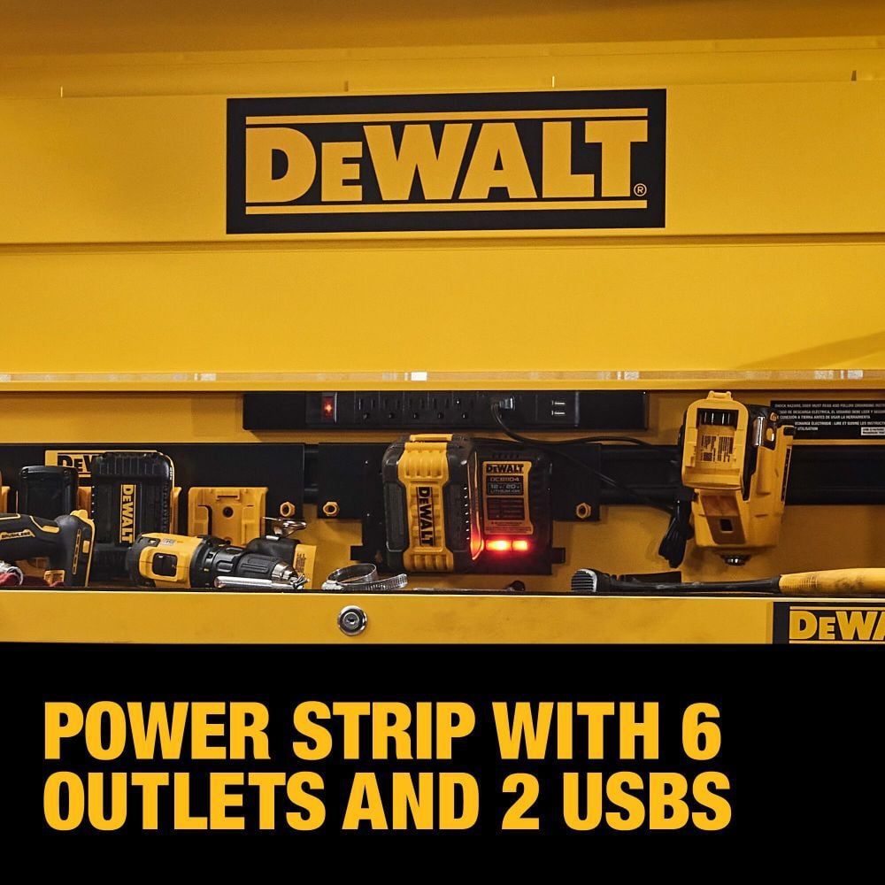 DEWALT 37 inch 4-Drawer Chest and 37 inch 5-Drawer Rolling Tool Cabinet Bundle, large image number 2