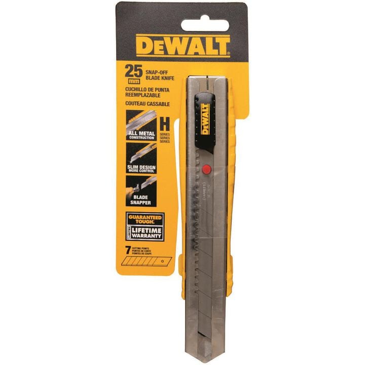 DEWALT 25 mm Metal Body Snap Off Knife, large image number 2