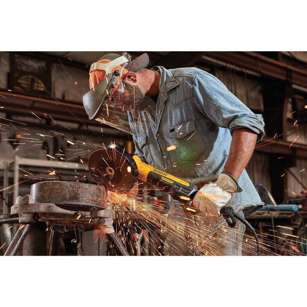 DEWALT 7in Small Angle Grinder Rat Tail with Kickback Brake No Lock On, large image number 10