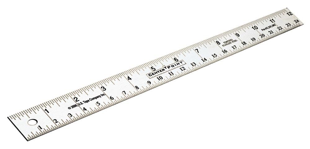 12 In. stainless steel ruler with patented CenterPoint scale 50001 from US - Acme Tools