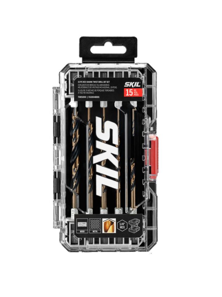 SKIL Hex Shank Twist Drill Bit Set 15pc