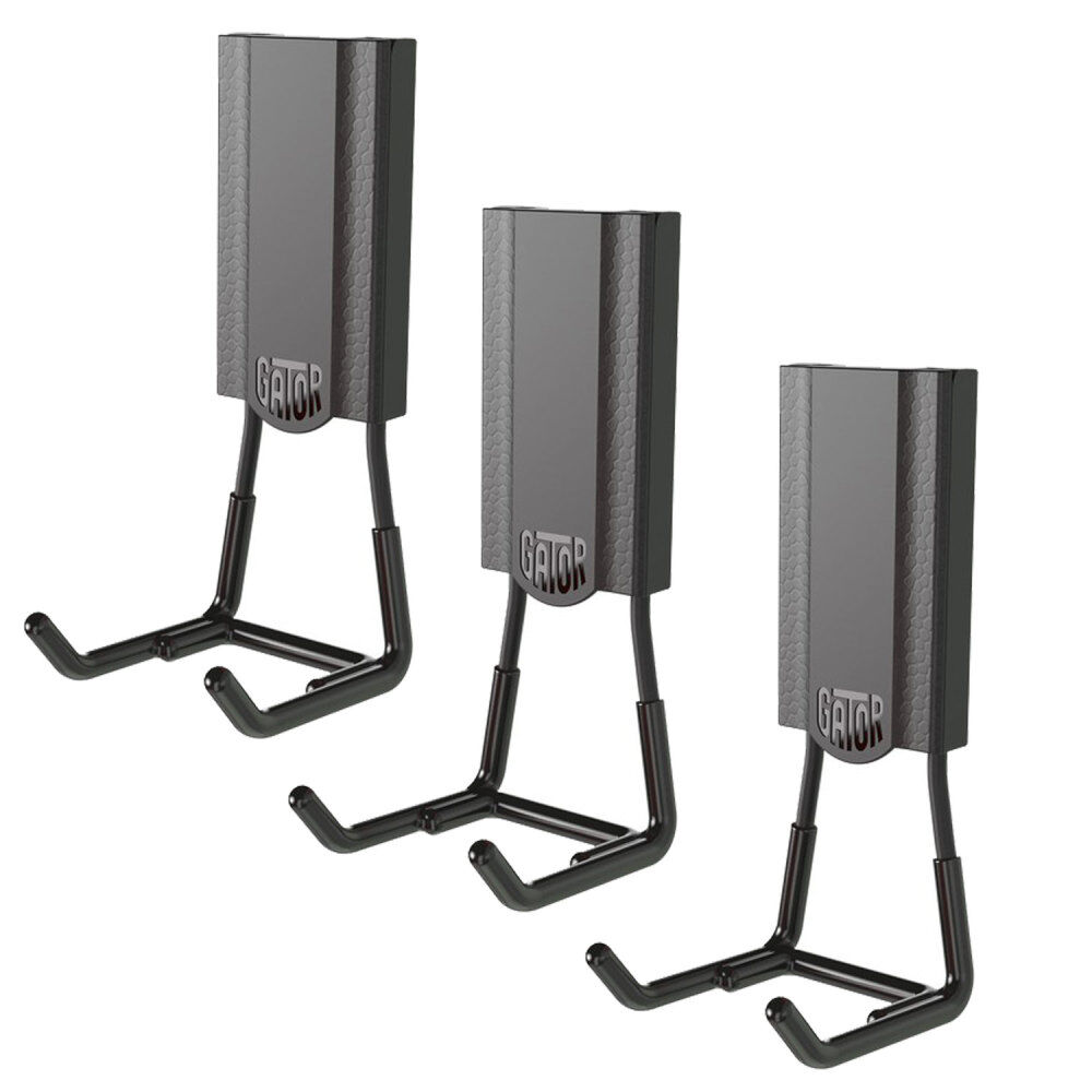 Gator Magnetics MIDI 25 Lbs 2.5 Inch Black Steel Magnetic Open Hook, 3 Pack Bundle – ATB000011470