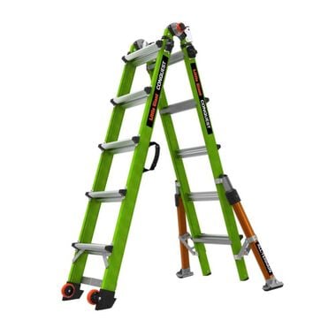 Little Giant Safety Conquest All-Terrain Fiberglass Extendable Ladder ANSI Type 1A