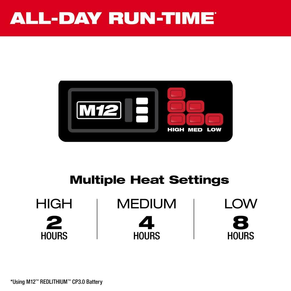 M12 heated best sale hoodie