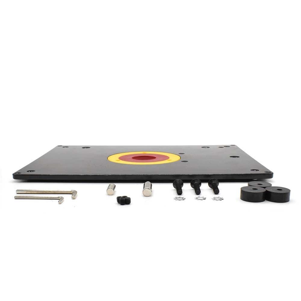 Big Horn 9 x 12 Inch Router Table Insert Plate with Guide Pin & Snap Rings, large image number 2