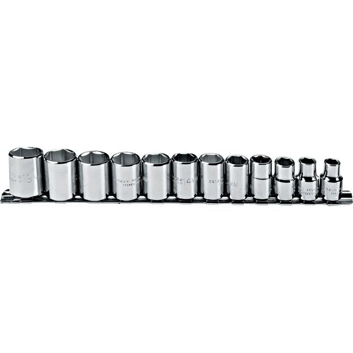 Proto 3/8in Drive 6pt Metric Socket Set 12pc