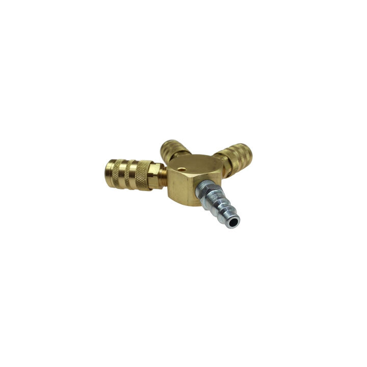 Coilhose 1/4 In. 3 Port Flat Hex Manifold Assembly, large image number 2