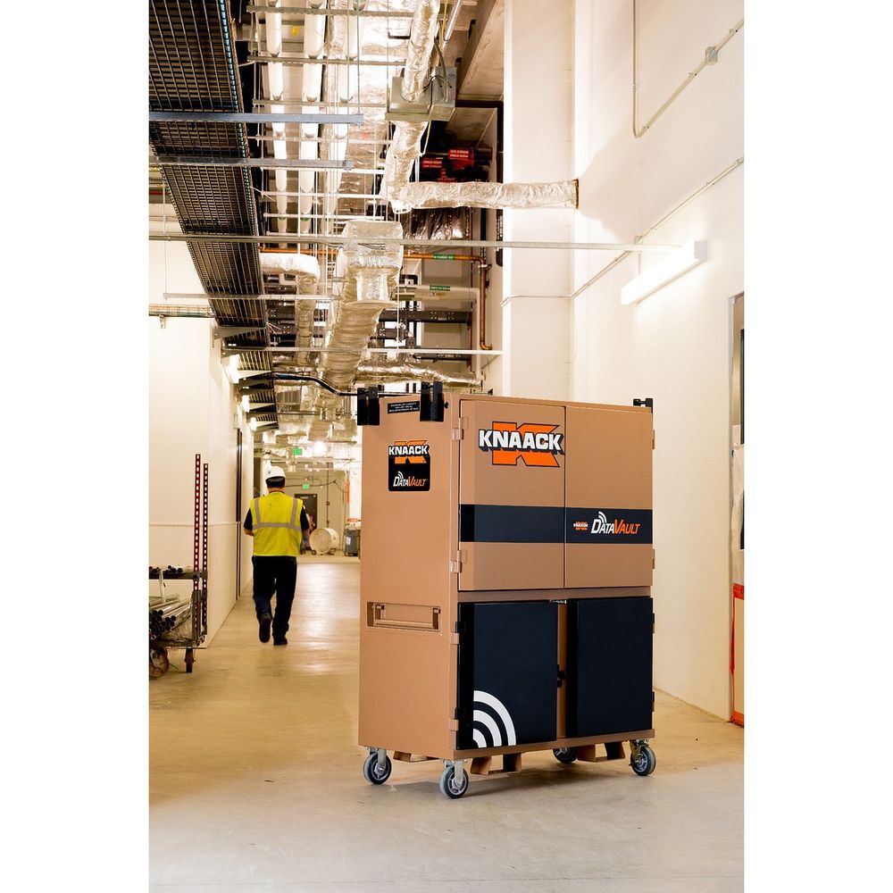 Knaack DataVault 150 Lbs Steel Mobile Digital Plan Station with 40 Inch TV Monitor & Laser Printer, large image number 18