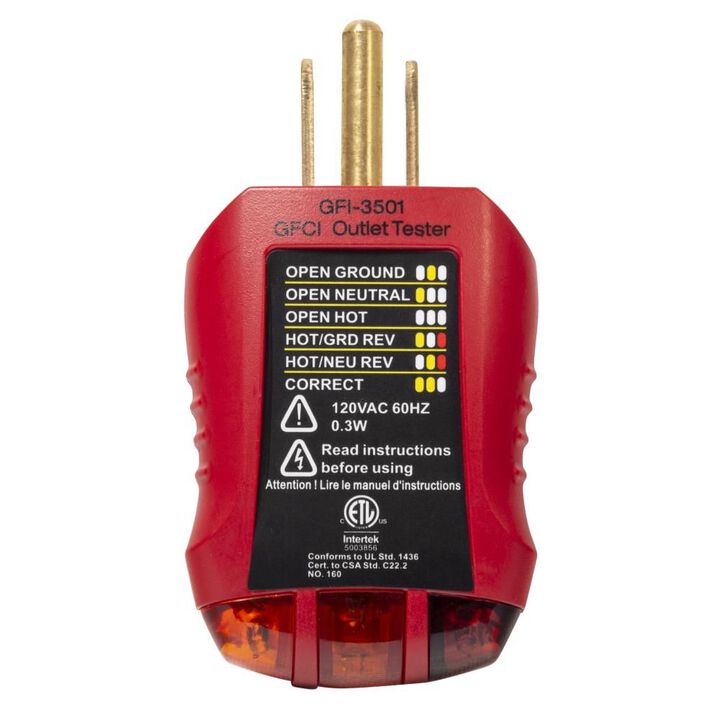 Gardner Bender Ground Fault Receptacle Tester and Circuit Analyzer, large image number 2