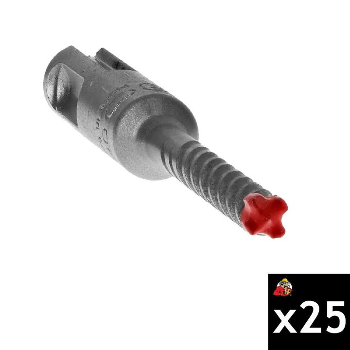 Diablo Tools 1/4 Inch x 4 Inch x 6 Inch Rebar Demon SDS-Plus 4-Cutter FCH Hammer Drill Bit 25 Pieces