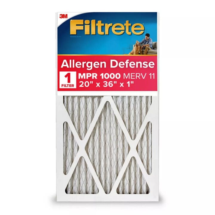 3M Filtrete 20 x 36 x 1-Inch 1000 MPR MERV 11 Allergen Defense Furnace Air Filter, large image number 0